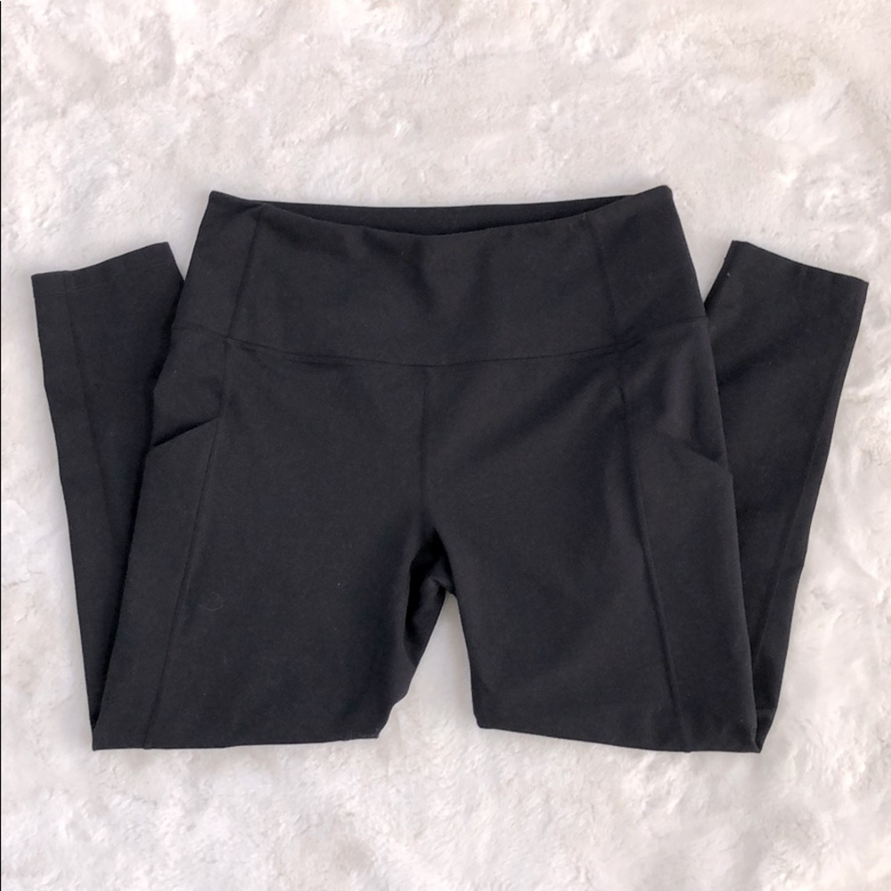 Zella Hi-Rise Cropped Black Leggings